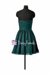 Cocktail Bridesmaid Dress Rick Peacock Strapless Chiffon Party Dress (BM10824N)