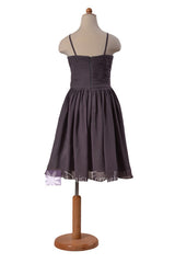 Pretty Chiffon Little Girl Dress Short Little Girl Dress W/Spaghetti Straps(FL8515)
